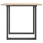Esstisch O-Gestell 80x80x75 cm Massivholz Kiefer und Stahl