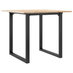 Esstisch O-Gestell 90x90x75cm Massivholz Kiefer und Stahl