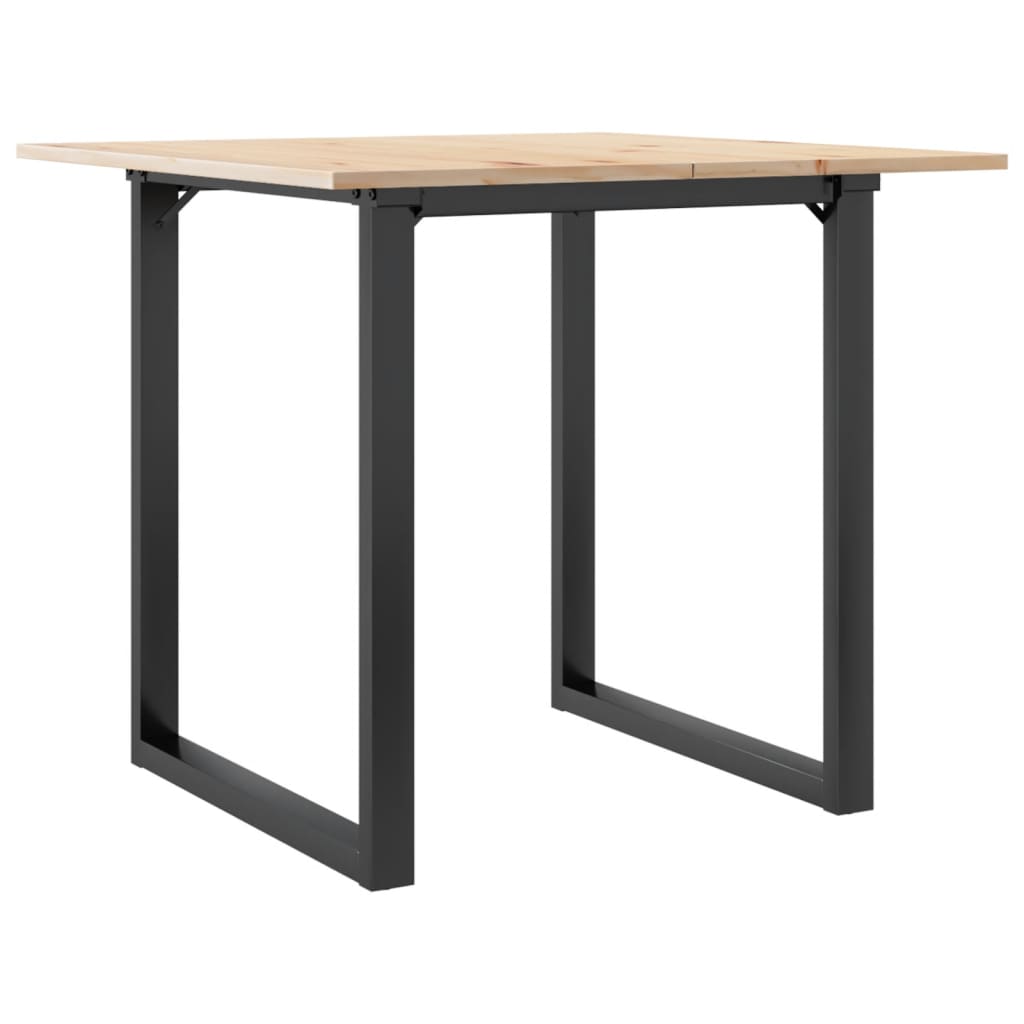 Esstisch O-Gestell 90x90x75cm Massivholz Kiefer und Stahl