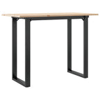 Esstisch O-Gestell 100x50x75 cm Massivholz Kiefer und Stahl