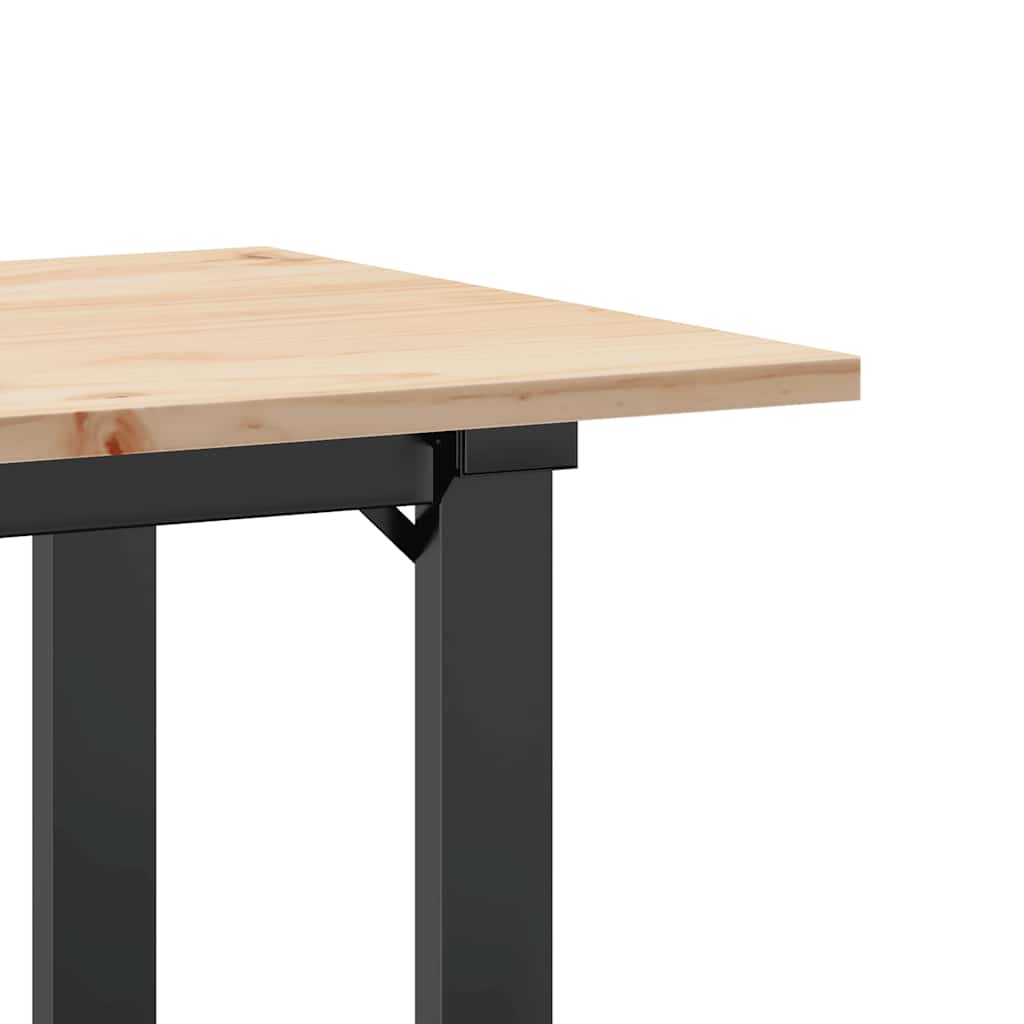 Esstisch O-Gestell 100x50x75 cm Massivholz Kiefer und Stahl