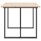 Esstisch O-Gestell 180x90x75 cm Massivholz Kiefer und Stahl