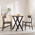 Esstisch X-Gestell 80x50x75 cm Massivholz Kiefer und Stahl