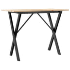 Esstisch X-Gestell 100x50x75 cm Massivholz Kiefer und Stahl
