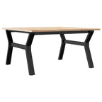 Couchtisch Y-Gestell 90x90x45cm Massivholz Kiefer und Stahl