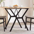 Esstisch Y-Gestell 80x80x75 cm Massivholz Kiefer und Stahl