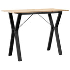 Esstisch Y-Gestell 100x50x75 cm Massivholz Kiefer und Stahl
