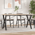 Esstisch Y-Gestell 160x80x75 cm Massivholz Kiefer und Stahl