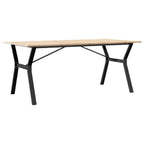 Esstisch Y-Gestell 180x90x75 cm Massivholz Kiefer und Stahl