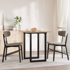 Esstisch O-Gestell 70x70x75,5 cm Massivholz Kiefer & Stahl