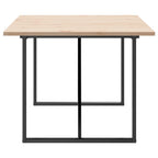 Esstisch O-Gestell 200x100x75,5cm Massivholz Kiefer & Stahl