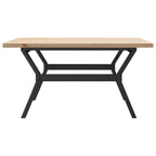 Couchtisch Y-Gestell 90x90x45,5cm Massivholz Kiefer & Stahl