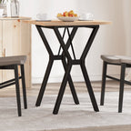 Esstisch Y-Gestell 60x60x75,5cm Massivholz Kiefer und Stahl