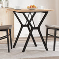 Esstisch Y-Gestell 70x70x75,5 cm Massivholz Kiefer & Stahl