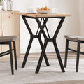 Esstisch Y-Gestell 80x50x75,5 cm Massivholz Kiefer & Stahl