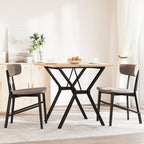 Esstisch Y-Gestell 80x80x75,5 cm Massivholz Kiefer & Stahl