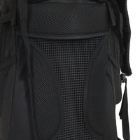 Wanderrucksack Schwarz 100 L Oxford-Gewebe