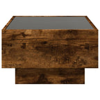 LED-Couchtisch Räuchereiche 70x50x30 cm Holzwerkstoff