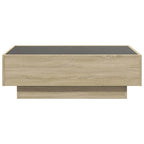 LED-Couchtisch Sonoma Eiche 90x50x30 cm Holzwerkstoff