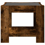 LED-Couchtisch Räuchereiche 53x53x45 cm Holzwerkstoff