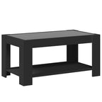 LED-Couchtisch Schwarz 93x53x45 cm Holzwerkstoff