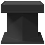 LED-Couchtisch Schwarz 50x50x45 cm Holzwerkstoff