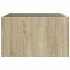 Couchtisch mit Infinity-LED Sonoma-Eiche 50x50x30 cm