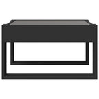Couchtisch mit Infinity-LED Schwarz 50x53x30 cm