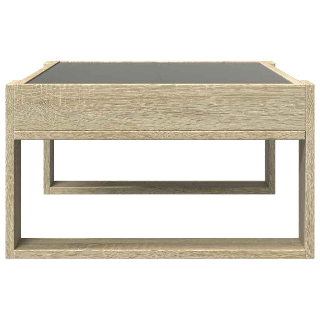 Couchtisch mit Infinity-LED Sonoma-Eiche 70x53x30 cm
