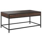 Couchtisch mit Infinity-LED Braun Eichen-Optik 90x50x41 cm