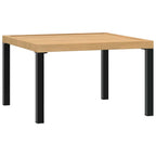 3-tlg. Garten-Sofagarnitur mit Kissen Schwarz Aluminium