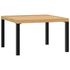 4-tlg. Garten-Sofagarnitur mit Kissen Schwarz Aluminium