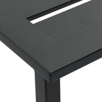 3-tlg. Gartenbar-Set Schwarz Pulverbeschichteter Stahl