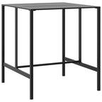 5-tlg. Gartenbar-Set Schwarz Pulverbeschichteter Stahl