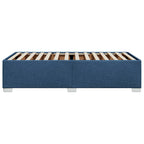 Bettgestell ohne Matratze Blau 80x200 cm Stoff
