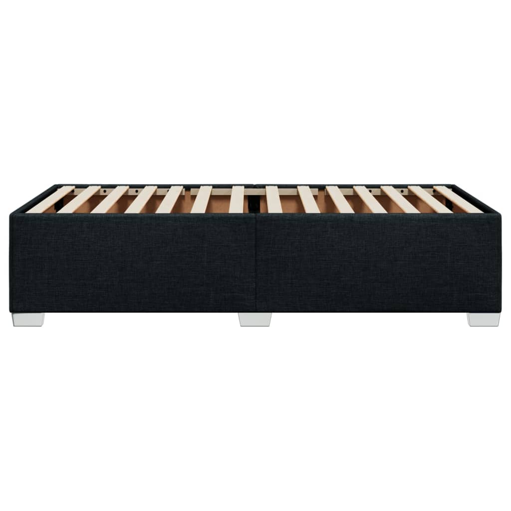 Bettgestell ohne Matratze Schwarz 90x190 cm Stoff