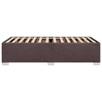 Bettgestell ohne Matratze Dunkelbraun 90x190 cm Stoff