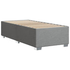 Bettgestell ohne Matratze Hellgrau 100x200 cm Stoff