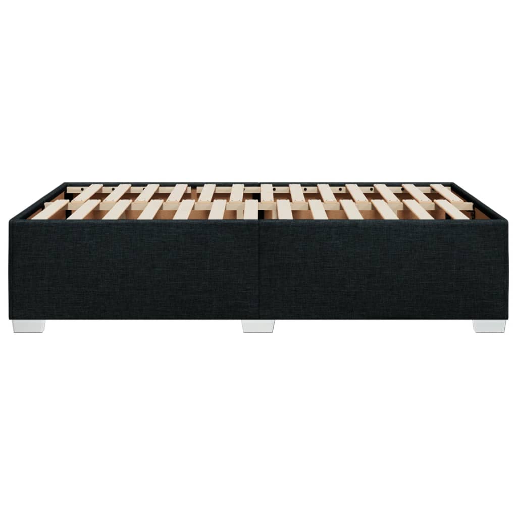 Bettgestell ohne Matratze Schwarz 120x190 cm Stoff