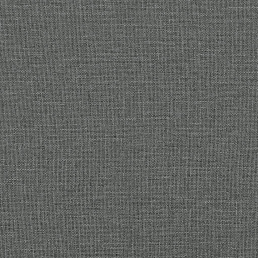 Bettgestell ohne Matratze Dunkelgrau 120x200 cm Stoff