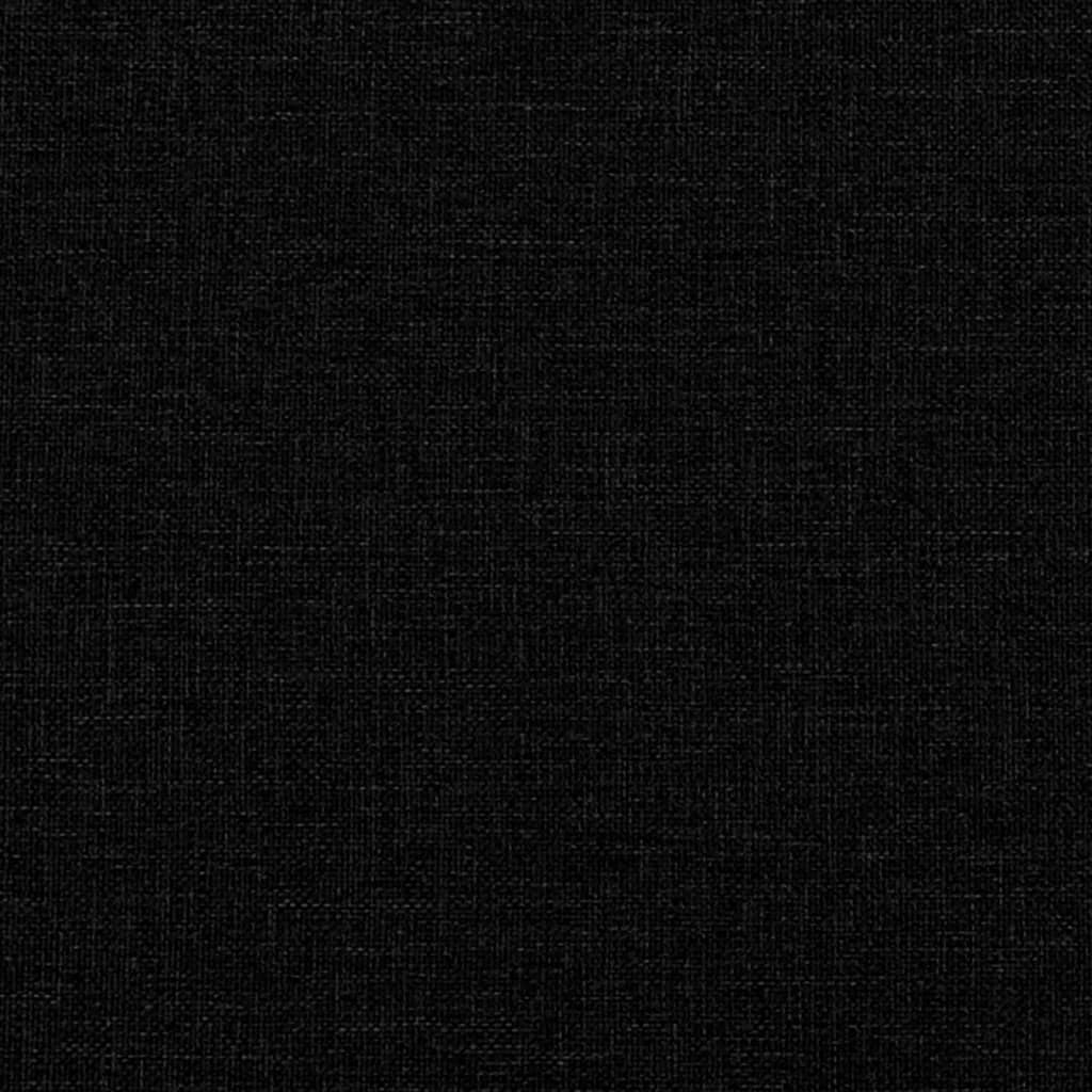 Bettgestell ohne Matratze Schwarz 140x190 cm Stoff