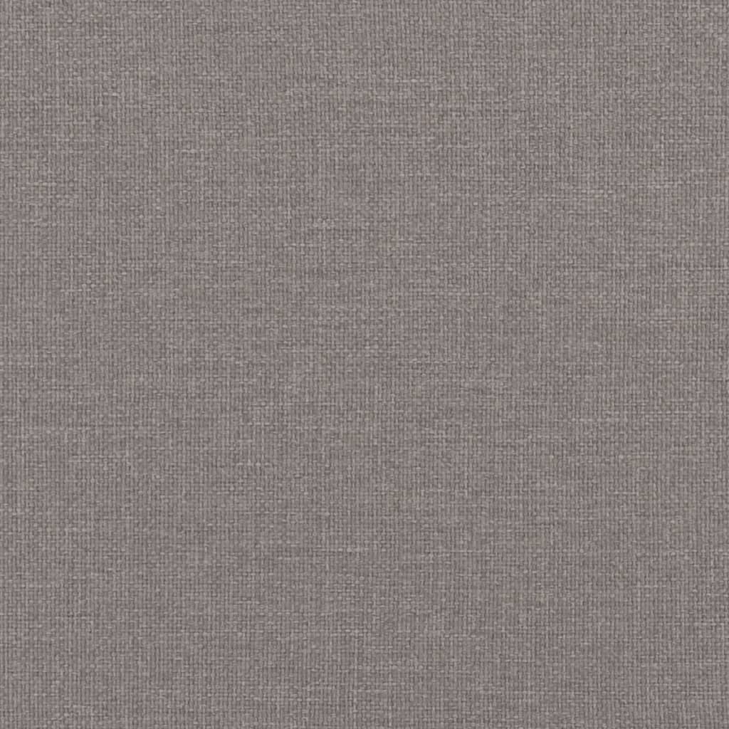 Bettgestell ohne Matratze Taupe 140x190 cm Stoff