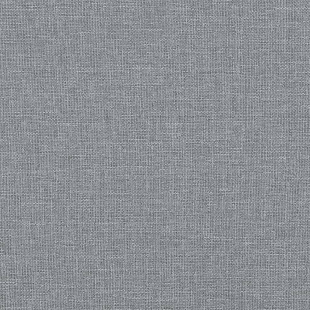 Bettgestell ohne Matratze Hellgrau 160x200 cm Stoff