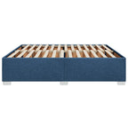 Bettgestell ohne Matratze Blau 180x200 cm Stoff