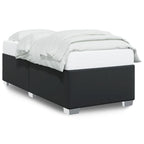 Bettgestell Schwarz 90x190 cm Kunstleder