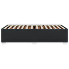 Bettgestell Schwarz 90x190 cm Kunstleder