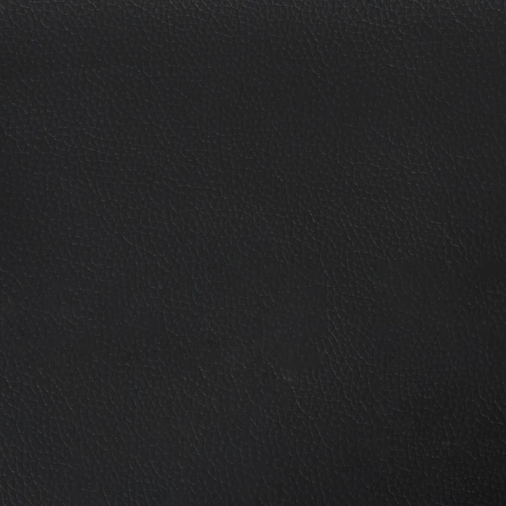 Bettgestell Schwarz 100x200 cm Kunstleder