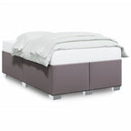 Bettgestell Grau 120x200 cm Kunstleder
