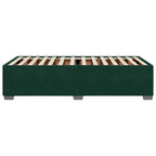 Bettgestell ohne Matratze Dunkelgrün 90x190 cm Samt