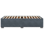 Bettgestell ohne Matratze Dunkelgrau 100x200 cm Samt